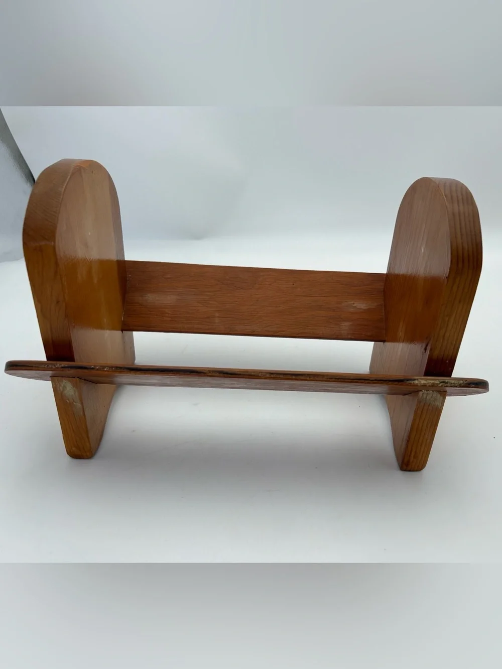 Vintage Wood Cookbook Counter Rack